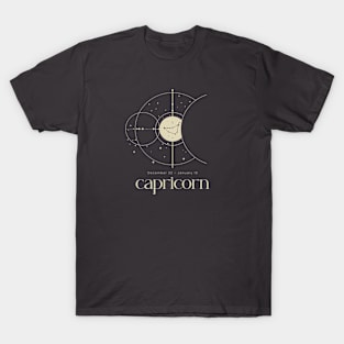 Minimalist Capricorn Zodiac Sign Constellation Astrology T-Shirt